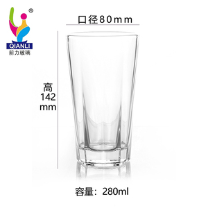Bicchieri in Vetro Qianli, Tumbler per <span class=keywords><strong>Acqua</strong></span>, Bicchieri Trasparenti per Tè, Whisky e Succhi, Produzione OEM, Fornitura all'Ingrosso - Product Image 4
