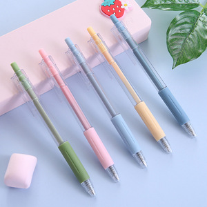 Bolígrafo de Presión con Punta de Acero Inoxidable de 0.5 mm, Carcasa de Plástico, Color Morandi, Bolígrafo de Escritura para Estudiantes - Product Image 2