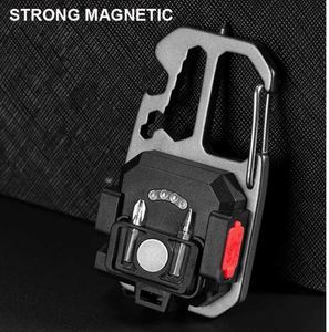 <b>Mini</b> Portable Aluminum Alloy Tactical Keychain <b>Light</b> <b>LED</b> Rechargeable Waterproof Magnetic Flashlight 100-1000 Lumens Camping - Product Image 2