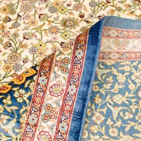 244x305cm tisserands turcs Desta Vintage Oriental tissé à la main persan zone tapis en soie