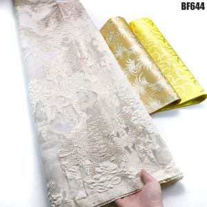 <span class=keywords><strong>2023</strong></span> <span class=keywords><strong>semaine</strong></span> de la mode tissu de brocart africain Jacquard damassé Design brocart Jacquard tissu de haute qualité pour robe de mariée de fête - Product Image 4
