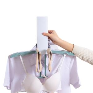 Porte-vêtements pliant, support de climatiseur, organisateur de vêtements d'intérieur portable télescopique multifonctionnel de type crochet - Product Image 2