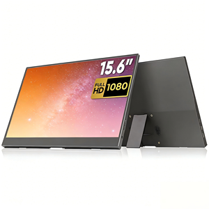 Moniteur portable tactile 15,6 pouces IPS 1920*1080 FHD 60Hz avec haut-parleurs intégrés, support pliable, écran externe pour le bureau et les jeux - Product Image 3