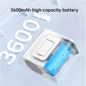 2024 Thiết Kế Mới 5 Bánh Có Thể Sạc Lại Ngoài Trời Làm Mát <span class=keywords><strong>Fan</strong></span> Sạc Ngân Hàng LED Đèn Pin Cổ Wearable Xách Tay Eo Clip <span class=keywords><strong>Fan</strong></span> - Product Image 5