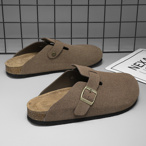 Birkenstocks thiết kế sang trọng màu đen của phụ nữ bên mùa hè căn hộ giản dị hợp thời trang vườn Guốc mules dập nổi tùy chỉnh Guốc - Product Image 3