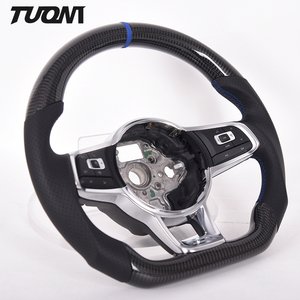 Volant de voiture en cuir perforé en Fiber de carbone pour Vw Jetta GLI <span class=keywords><strong>Golf</strong></span> <span class=keywords><strong>6</strong></span> <span class=keywords><strong>GTI</strong></span> R - Product Image 1