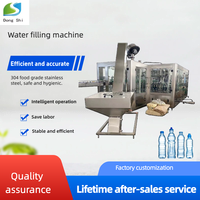 Machine de remplissage automatique 3-en-1 pour boissons, système complet de lavage, remplissage et bouchage de bouteilles en verre haute efficacité pour la production d'eau