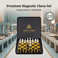 Mini jeu d'échecs magnétique en boîte métallique, Roi 23mm, 2 Reines, Écologique, Durable, Personnalisable, Portable, Format de poche