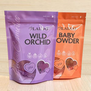 Bolsas con cierre hermético y ventana de diseño personalizado para envasado de cosméticos en polvo con ventana - Product Image 2