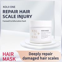 KOLII ONE Crème Réparatrice Capillaire Professionnelle à la Kératine Qualité Salon 2-EN-1 Nourrissante Anti-Pelliculaire Protection Couleur Hydratante pour