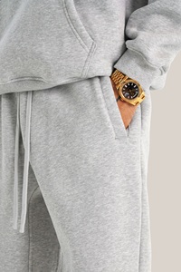 Heavyweight Custom logo Streetwear French Terry Wide Leg Latest Design Straight Fit Pants Cotton <strong>Oversized</strong> <strong>Jogger</strong> - Product Image 2