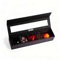 Barre de chocolat personnalisée en usine Boîte d'emballage pour truffes Boîte cadeau de bonbons de luxe Boîte de chocolat