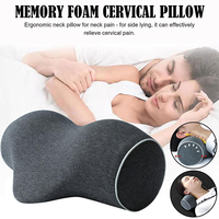 Relaxant pour le cou et les épaules avec thérapie magnétique, taie d'oreiller en mousse à mémoire de forme, dispositif de traction cervicale, oreiller de massage en mousse pour étirement du cou