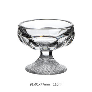 卸売鉛フリーカスタムデザートガラスカップ新しいデザイン110mlアイスクリームガラスボウル - Product Image 5