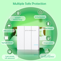Tuya Wifi télécommande interrupteur d'éclairage mural intelligent pour Amazon Alexa Google Assistant IFTTT interrupteur intelligent unique pour lumières