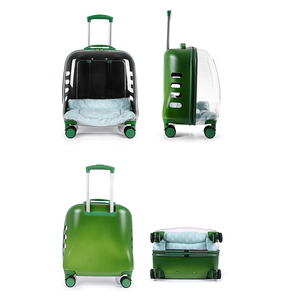 गर्म बिक्री यूनिसेक्स आउटडोर पालतू कैरियर बैकपैक ट्रॉली मामले पहियों पारदर्शी लुभावनी बुलबुले डिजाइन पॉलिएस्टर सामग्री स्पिनर - Product Image 2