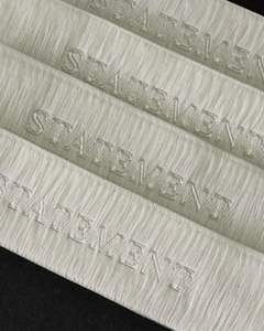 Wholesale Brand Logo Woven Garment Labels Tag Customized High Density Woven Label for Clothing - Product Image 3