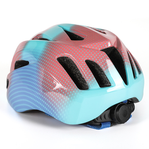 Helm sepeda anak warna gradien, helm pelindung keamanan papan skate, skuter, dapat disesuaikan untuk anak - Product Image 6