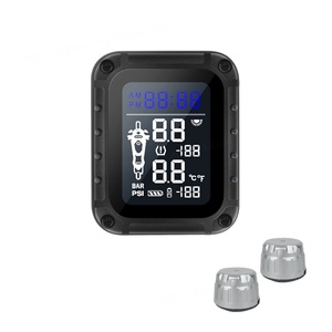 Chargement USB solaire moto TPMS alarme de sécurité système de surveillance de la pression des pneus capteurs externes - Product Image 3