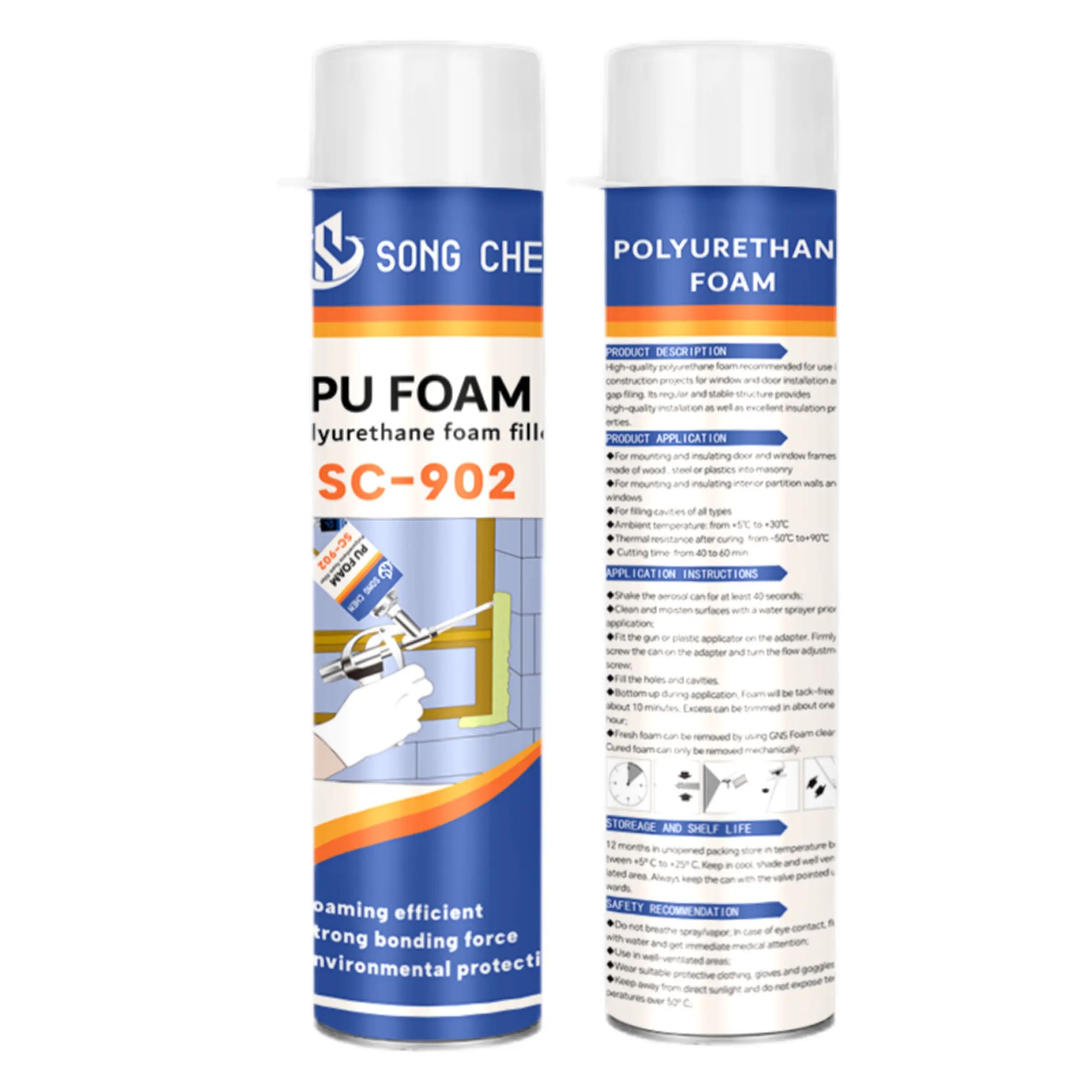 750ml Cheap Polyurethane Spray Foam Construction Insulation Adhesive   Sealants for Windows   Doors Mounting Insulation