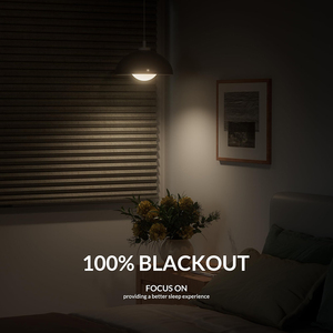 ZHENPIN Blackout Linen Fabric Cellular <strong>Shades</strong> For <strong>Windows</strong> Cordless Thermal Insulated Noise Reduction Honeycomb Blinds For Home - Product Image 5