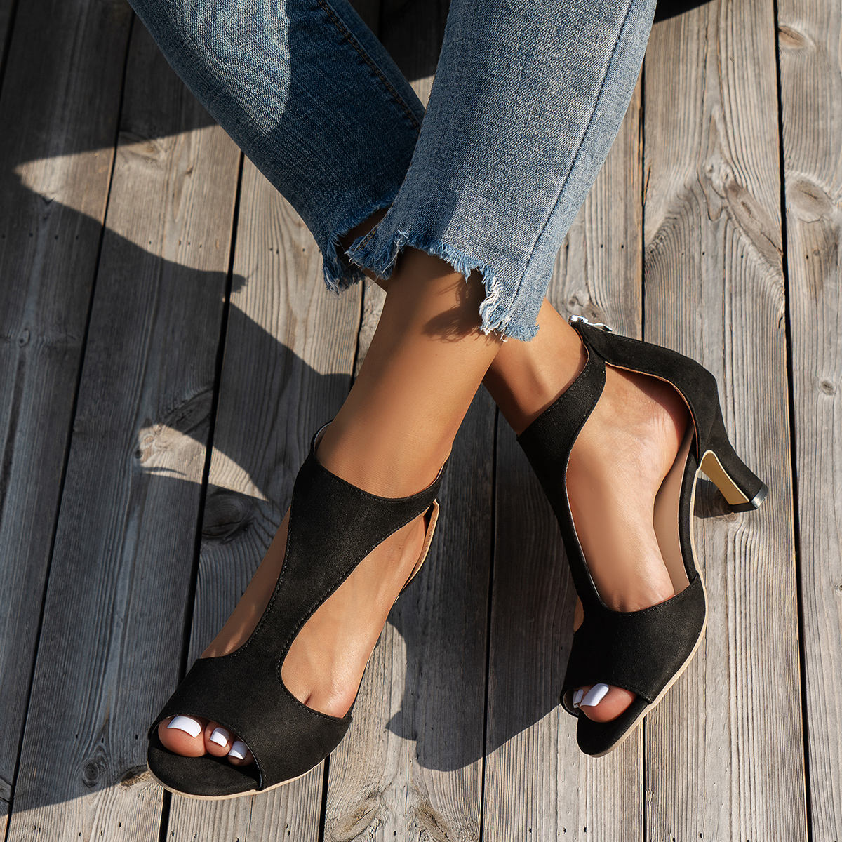 9-15 New Style Multiple High Heels Color Sexy Design Heel Sandals Small  Order Leopard Shoes Women's Sandals