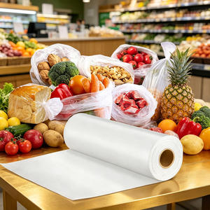 Clear Plastic Produce Roll <b>Bags</b> Custom Food Packaging Film for Fresh Fruit Vegetable <b>Packing</b> - Product Image 3