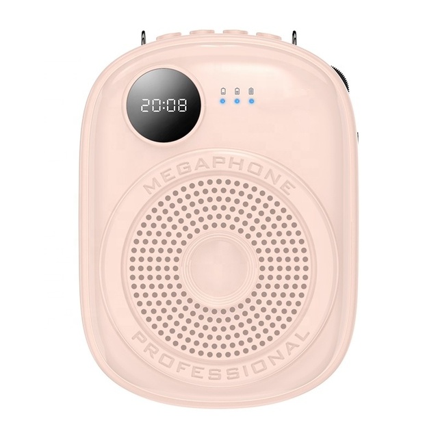 K18 New Wireless Portable Microphone Wired/Wireless FM Radio TF Card 5W Metal Tour Guide Megaphone Loud Speakers