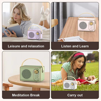 Mini Altavoz Retro de Fábrica, Radio Vintage, Excelente Calidad, Altavoz Inalámbrico Portátil para Teléfono, Tarjeta TF, FM