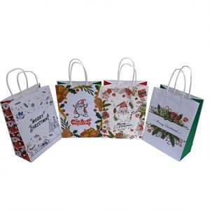 Bolsas de Papel para Regalo con Asas, Impresas con Diseño Navideño, Logotipo Personalizado, Bolsas de Papel Kraft para Empaque - Product Image 2