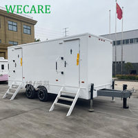 Unité de salle de bain mobile de luxe Wecare, douche et toilettes portables, remorque WC pour le camping