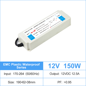 ไดรเวอร์ไฟ LED แบบแรงดันคงที่ 30W 60W 100W 150W EMC  170-264VAC-DC 12V 24V IP66 กันน้ำ  แบบ Potting  จ่ายไฟเดี่ยว - Product Image 5