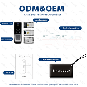 TUYA防水<span class=keywords><strong>WIFI</strong></span>電気デジタル指紋ドアロックTTロックリモートロック解除CerraduraInteligenteデジタルTuayスマートロック - Product Image 2