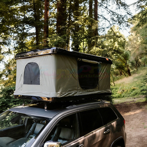 Tente de toit rigide légère en aluminium pour camion, voiture, camping, avec panneau solaire et support de toit - Product Image 2