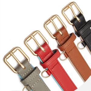 Hoge Kwaliteit Ademende Zacht Gewatteerde Pet Kragen Designer Verstelbare Lederen Waterdichte Luxe Hond Kat Halsband - Product Image 4