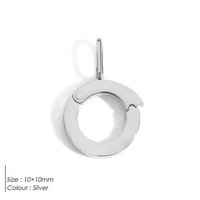 Attaches à clipser ouvrables pour breloques, fermoirs pliables plaqués or, petites tailles, anneaux à ressort ronds en forme de cœur pour la création de bijoux DIY