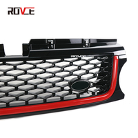 ROVCE offre spéciale calandre de pare-chocs avant et couvercle de ventilation latérale noir rouge pour Land Rover Range Rover Sport L320 2010-2013