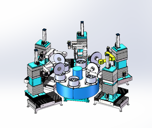 เครื่องขัดเงาและลบคมล้อรถยนต์อัตโนมัติแบบ CNC พร้อมมอเตอร์และแกนลูกปืนสำหรับล้ออะลูมิเนียม - Product Image 1