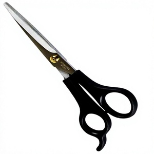 Ciseaux de coiffure professionnels 5,5 pouces, lame en acier inoxydable, manche long en plastique, pour droitiers, pointe affûtée, coupe de cheveux - Product Image 1