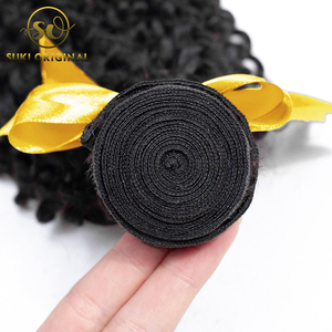Venta al por mayor sin procesar rastas pelo humano indio que teje rizado extensiones de la India - Product Image 3