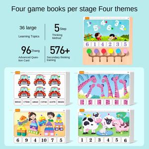 New <strong>Children's</strong> Wooden Logical Thinking Puzzle Training Aid Set Multi-play Method <strong>Whole</strong> <strong>Brain</strong> Development Early Education Toys - Product Image 2