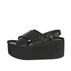 Sandalo con Zeppa da Donna Alberto Guardiani Nero Stile Platform - Product Image 1