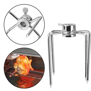 Juego de 2 Tenedores de Acero Inoxidable para Asar Carne, Brochetas para Asar Pollo a la Parrilla de Carbón - Product Image 1