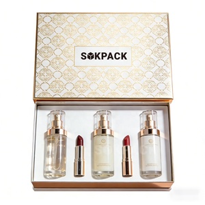 Maßgefertigte Serum-Geschenkbox Premium Kosmetik-Goldfolien-Kartonverpackung für Luxus-Schönheits- und Duftsets - Product Image 4