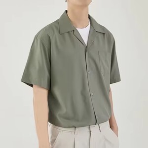 <span class=keywords><strong>Camicia</strong></span> da <span class=keywords><strong>uomo</strong></span> estiva formale con bottoni <span class=keywords><strong>a</strong></span> maniche corte con Logo personalizzato stampato in cotone 100% <span class=keywords><strong>abito</strong></span> corto <span class=keywords><strong>a</strong></span> <span class=keywords><strong>righe</strong></span> - Product Image 5