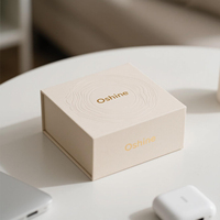 Produit électronique rigide personnalisé en vente chaude coffrets cadeaux couverture terrestre inserts en mousse emballage en carton gaufrage impression couvercle Base