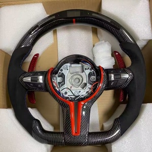 Accesorios Personalizados para Automóviles, Volante LED de Fibra de Carbono para <span class=keywords><strong>BMW</strong></span> Serie F10 F15 F16 F25 F26 F30 F32 F35 F39 F80 F82 <span class=keywords><strong>M5</strong></span> M2 - Product Image 1