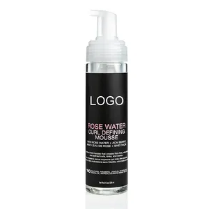 Etiqueta privada Rizos naturales Ondas Cabello Rosa Agua Definición Mousse Voluminizador Humedad ligera Espuma para peinar el cabello - Product Image 1