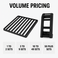 Plateforme de toit de voiture YYD OVERLAND et kit d'échelle latérale pliable en aluminium pour camping tout-terrain SUV, compatible avec JETOUR Traveler T2