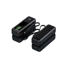 Batterie externe 20000 mAh à charge rapide PD 100W, affichage numérique LED, chargeur portable Type-C pour téléphone portable et ordinateur portable
